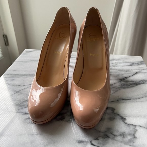 Christian Louboutin New Simple 100mm Pumps (as seen on Paris Hilton) - Picture 2 of 9